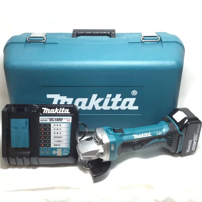 中古】 MAKITA マキタ ディスクグラインダー 18v 未使用品(S) 充電器