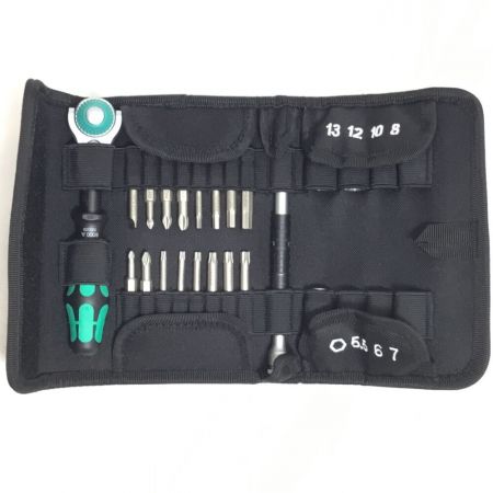  Wera ヴェラ ラチェットハンドルセット 未使用品(S) 付属品完備 KK Zyklop Speed グリーン