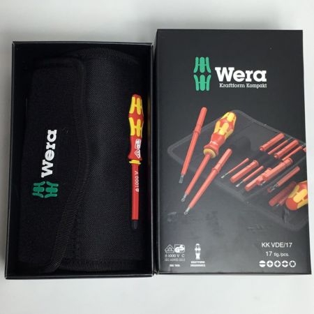  Wera 絶縁ドライバーセット 未使用品(S) 付属品完備 KK VDE/17 レッド