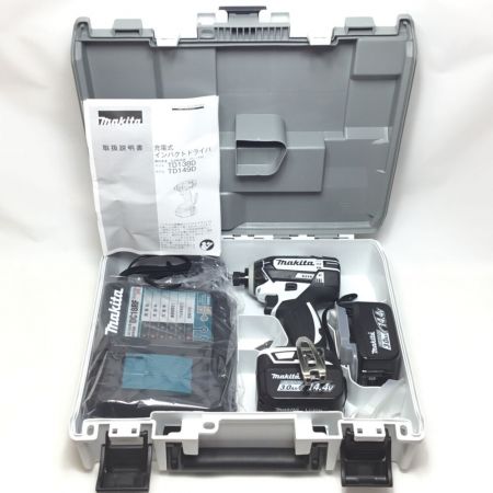  MAKITA マキタ インパクトドライバ 14.4v 未使用品 付属品完備 TD138DRFX ホワイト×ブラック