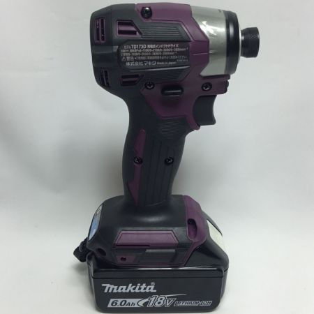  MAKITA マキタ インパクトドライバ 程度A 付属品完備 TD173DGXAP パープル