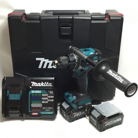  MAKITA マキタ ドライバドリル 40v 充電器・充電池2個・ケース付  HP001GRDX ブルー