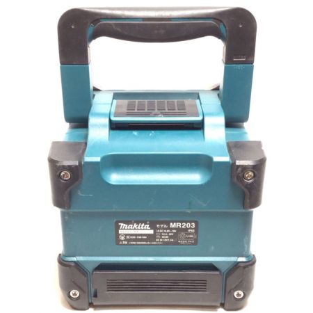  MAKITA マキタ バッテリー式スピーカー ACアダプター付 程度B MR203 グリーン