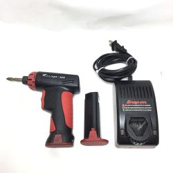 ΘΘ Snap-on スナップオン  電動工具 ドライバドリル  充電器・充電池2個付 コードレス式 7.2v CTSJ561CL レッド Cランク