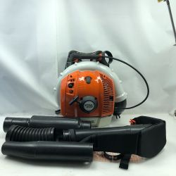◇◇ STIHL エンジン工具 ブロワ 取説・ノズル4種・腰バックル・調整工具 2サイクル 箱付 BR500 オレンジ Aランク