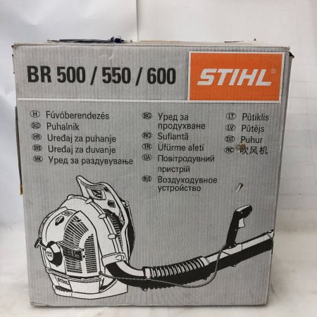  STIHL エンジン工具 ブロワ 取説・ノズル4種・腰バックル・調整工具 2サイクル 箱付 BR500 オレンジ