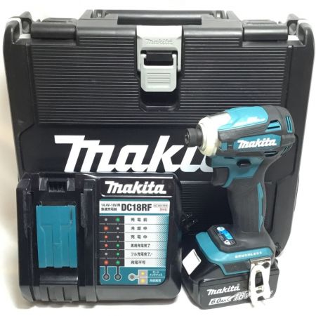  MAKITA マキタ インパクトドライバ 18v 充電器・充電池1個・ケース付 程度B TD172DRGX ブルー