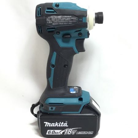  MAKITA マキタ インパクトドライバ 18v 充電器・充電池1個・ケース付 程度B TD172DRGX ブルー