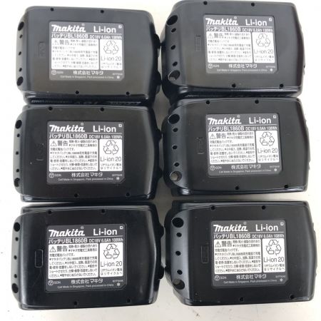 ДД MAKITA マキタ  バッテリー 6個セット　未使用品(S) BL1860B