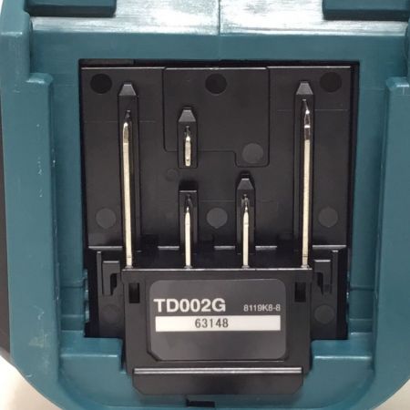 MAKITA マキタ インパクトドライバ 40v 充電器・充電池2個・ケース付 コードレス式 程度A TD002G ブルー