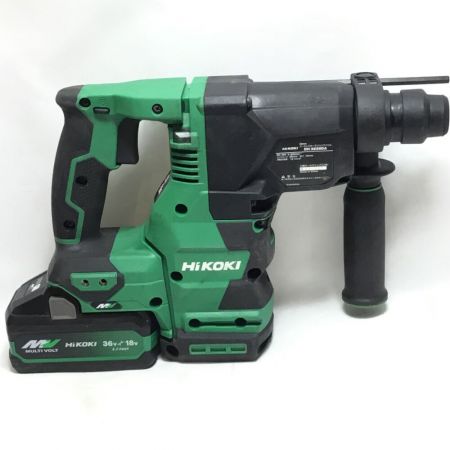  HiKOKI ハイコーキ ハンマドリル 28mm 36v 充電器・充電池2個・ケース付 DH3628DA グリーン