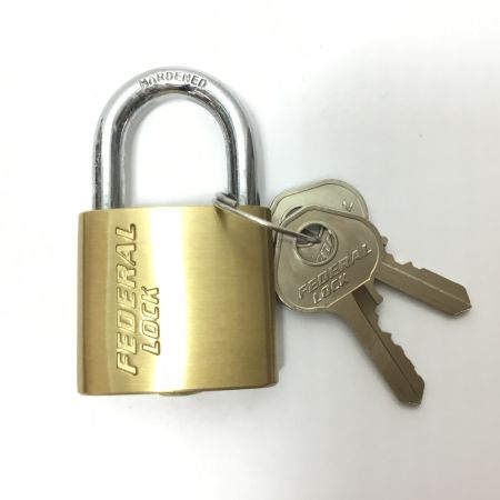  FEDERAL 南京錠 未使用品(S) 6個セット/マスターキー付 XD30-MK-KD6