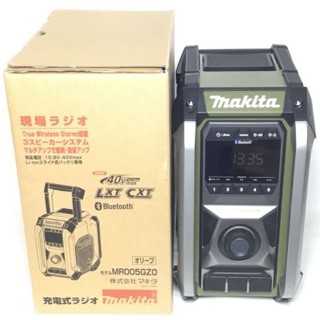  MAKITA マキタ 充電式ラジオ ACアダプター付 40v 未使用品(S) MR005GZO オリーブ