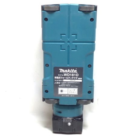  MAKITA マキタ ウォールディテクタ 充電池1個・ケース付 程度B WD181D グリーン