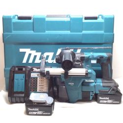 ΘΘ MAKITA マキタ ハンマドリル 充電器・充電池2個・ケース・集塵システム付 18mm 18v 程度B HR183D ブルー Bランク