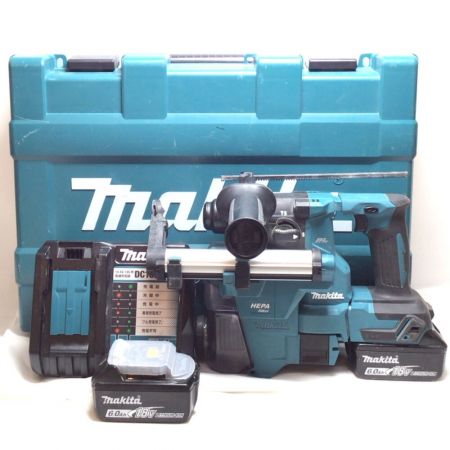  MAKITA マキタ ハンマドリル 充電器・充電池2個・ケース・集塵システム付 18mm 18v 程度B HR183D ブルー