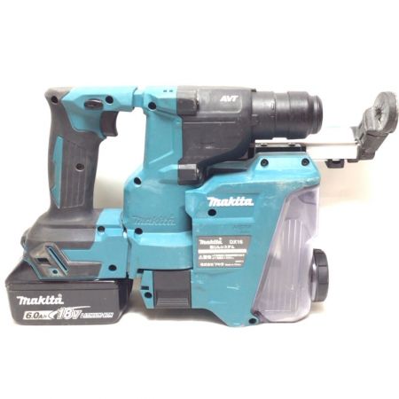  MAKITA マキタ ハンマドリル 充電器・充電池2個・ケース・集塵システム付 18mm 18v 程度B HR183D ブルー