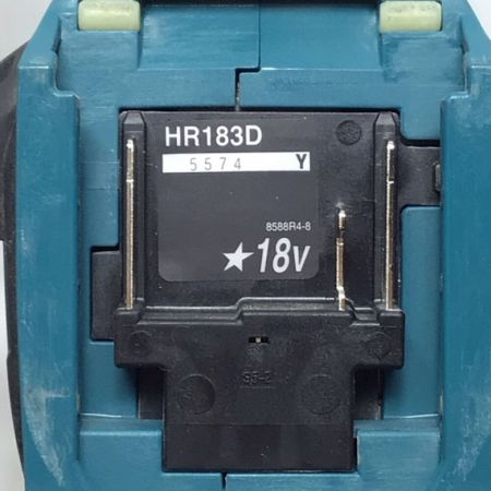  MAKITA マキタ ハンマドリル 充電器・充電池2個・ケース・集塵システム付 18mm 18v 程度B HR183D ブルー