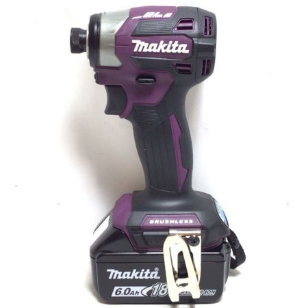  MAKITA マキタ インパクトドライバ 未使用品 充電池2個・ケース付 TD173DXAP パープル