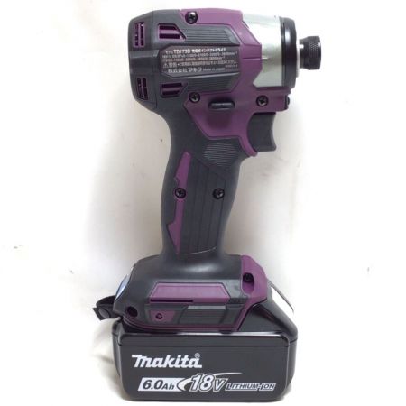  MAKITA マキタ インパクトドライバ 未使用品 充電池2個・ケース付 TD173DXAP パープル