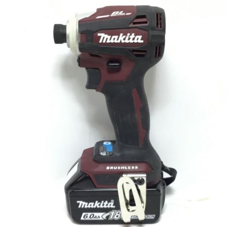  MAKITA マキタ インパクトドライバ 18v 充電器・充電池2個・ケース付 程度A TD172D レッド