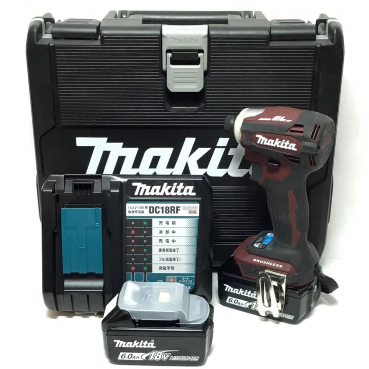 MAKITA マキタ インパクトドライバ 18v 充電器・充電池2個・ケース付 程度A TD172D レッド｜中古｜なんでもリサイクルビッグバン