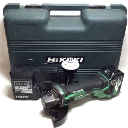  HiKOKI ハイコーキ ディスクグラインダー 125mm 36v 充電器・充電池1個・ケース付 程度B G18DBVL グリーン