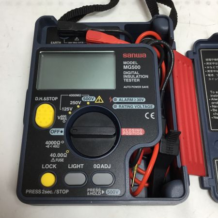  SANWA 三和 絶縁抵抗計 接地抵抗計（アーステスター） MG500 ネイビー