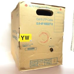 ΘΘ 日本製線株式会社 UTPケーブル Cat6 イエロー 0.5-4PNSGDT6 Sランク