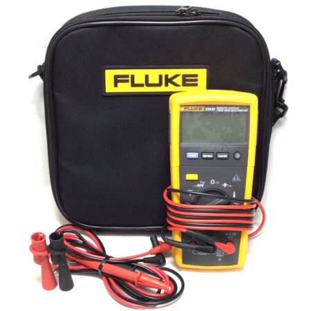  FLUKE ワイヤレス・ディスプレイ・マルチメーター テスター ケース付 程度A 233Si イエロー×グレー