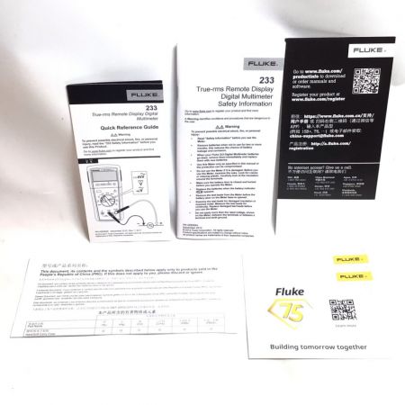  FLUKE ワイヤレス・ディスプレイ・マルチメーター テスター ケース付 程度A 233Si イエロー×グレー