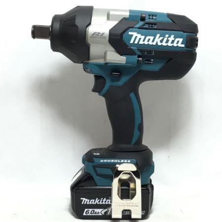  MAKITA マキタ インパクトレンチ 18v 程度B 充電器・充電池2個・ケース付 サビ有 長期保管品 TW1001DRGX ブルー