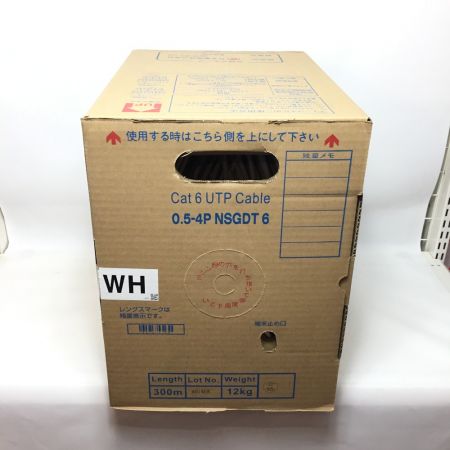  日本製線株式会社 UTPケーブル Cat6 ホワイト 0.5-4PNSGDT6