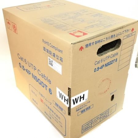  日本製線株式会社 UTPケーブル Cat6 ホワイト 0.5-4PNSGDT6