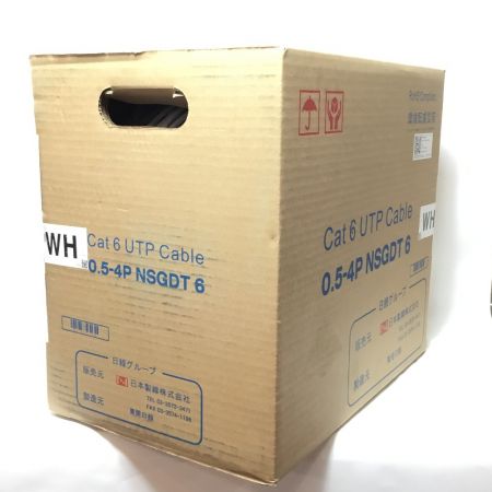 日本製線株式会社 UTPケーブル Cat6 ホワイト 0.5-4PNSGDT6
