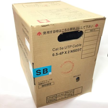  日本製線株式会社 UTPケーブル Cat5-e ブルー 0.5-4PX2NSEDT