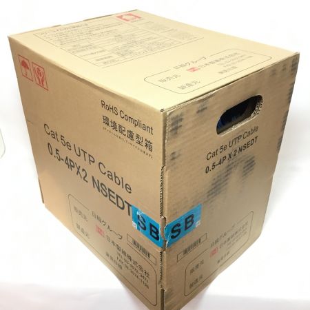  日本製線株式会社 UTPケーブル Cat5-e ブルー 0.5-4PX2NSEDT