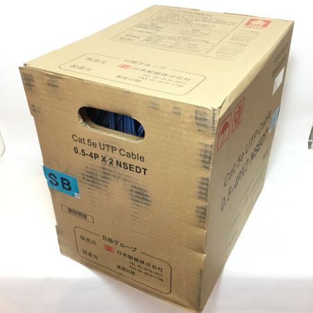  日本製線株式会社 UTPケーブル Cat5-e ブルー 0.5-4PX2NSEDT