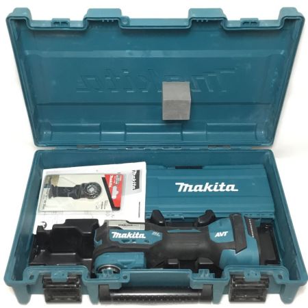  MAKITA マキタ マルチツール 18v ケース・ アタッチメント付 コードレス式 程度B TM52D ブルー