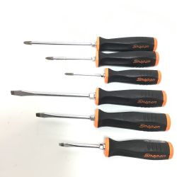 ΘΘ Snap-on スナップオン ハンドツール ドライバーセット 6本セット オレンジ×ブラック Bランク