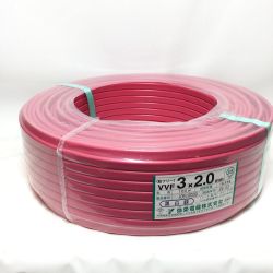 ΘΘ 弥栄電線 VVFケーブル 3×2.0mm 100m 未使用品 2 Sランク