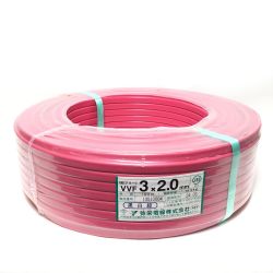 ΘΘ 弥栄電線 VVFケーブル 3×2.0mm 100m 未使用品 1 Sランク