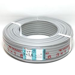 ΘΘ YAZAKI VVFケーブル 3×1.6mm 100m 未使用品 ２ Sランク