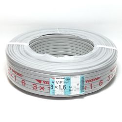 ΘΘ YAZAKI VVFケーブル 3×1.6mm 100m 未使用品 1 Sランク