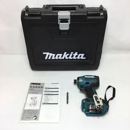  MAKITA マキタ インパクトドライバ 未使用品(S) ケース付 コードレス式 18v  TD173D ブルー