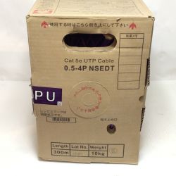 ΘΘ 日本製線株式会社 UTPケーブル Cat 5e 未使用品(S) パープル 箱イタミ有 0.5-4PNSEDT パープル Aランク