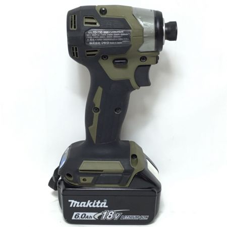  MAKITA マキタ インパクトドライバ 18v 充電器・充電池2個・ケース付 程度A TD173D オリーブ