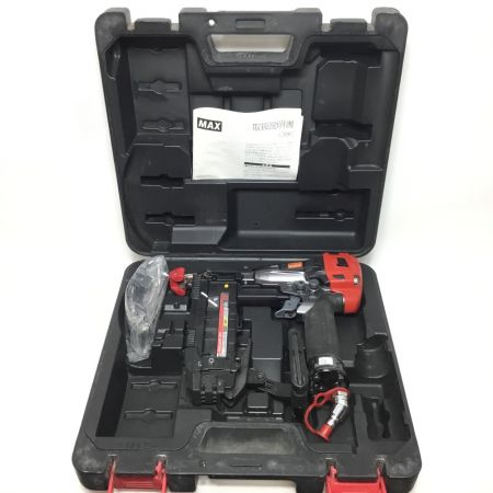  MAX マックス エアツール フロアネイラ 高圧 50mm ケース付 HA-50F3(D) レッド