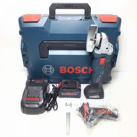  BOSCH ボッシュ ディスクグラインダー 程度B 付属品完備 コードレス式 100mm 18v GWS18V-100C ネイビー