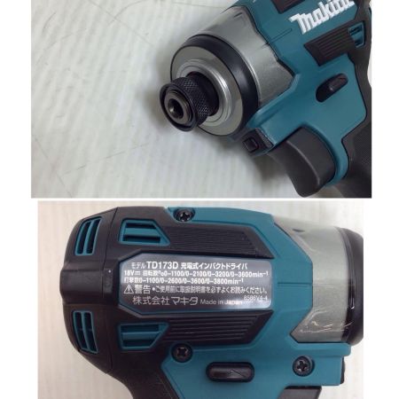  MAKITA マキタ インパクトドライバ 未使用品(S) 付属品完備 コードレス式 18v TD173DRGX ブルー